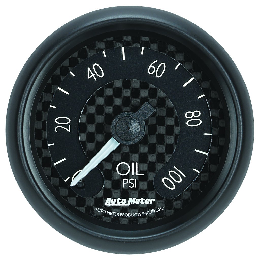 AutoMeter 2-1/16" OIL PRESSURE, 0-100 PSI, MECHANICAL, GT