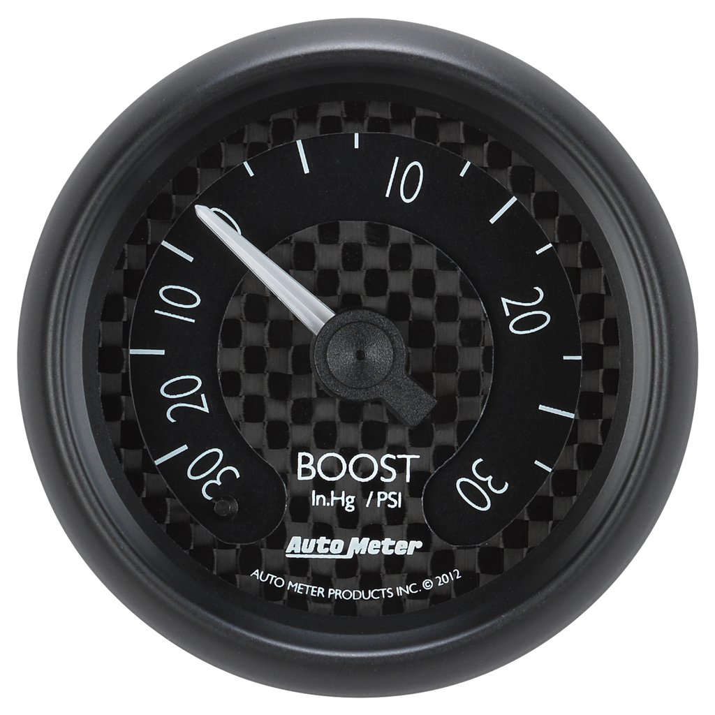 AutoMeter 2-1/16" BOOST/VACUUM, 30 IN HG/30 PSI, MECHANICAL, GT