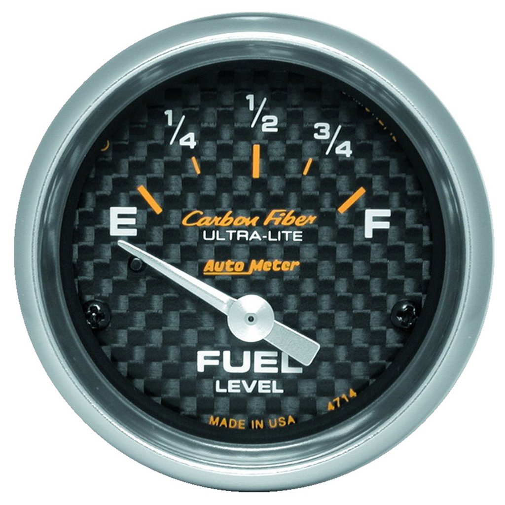 AutoMeter 2-1/16" FUEL LEVEL, 0-90 Ω, AIR-CORE, SSE, CARBON FIBER
