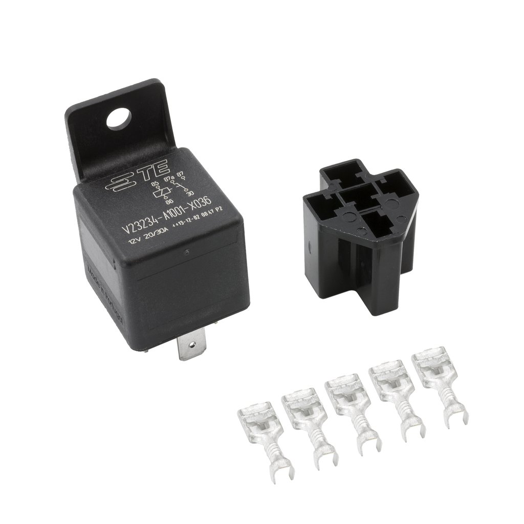 AutoMeter HIGH POWER 30 AMP RELAY WITH MOUNTING BRACKET AND TERMINALS