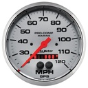 AutoMeter 5" GPS SPEEDOMETER, 0-120 MPH, MARINE CHROME