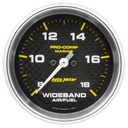 AutoMeter 2-5/8" WIDEBAND AIR/FUEL RATIO, ANALOG, 8:1-18:1 AFR, MARINE CARBON FIBER