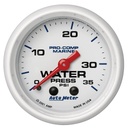 AutoMeter 2-1/16" WATER PRESSURE, 0-35 PSI, MECHANICAL, MARINE WHITE