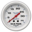 AutoMeter 2-5/8" WATER PRESSURE, 0-35 PSI, MECHANICAL, MARINE WHITE