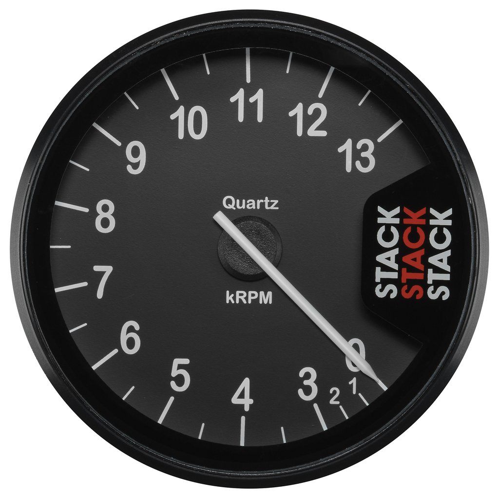 AutoMeter TACHOMETER, CLUBMAN, 80MM, BLACK, 0-3-13K RPM