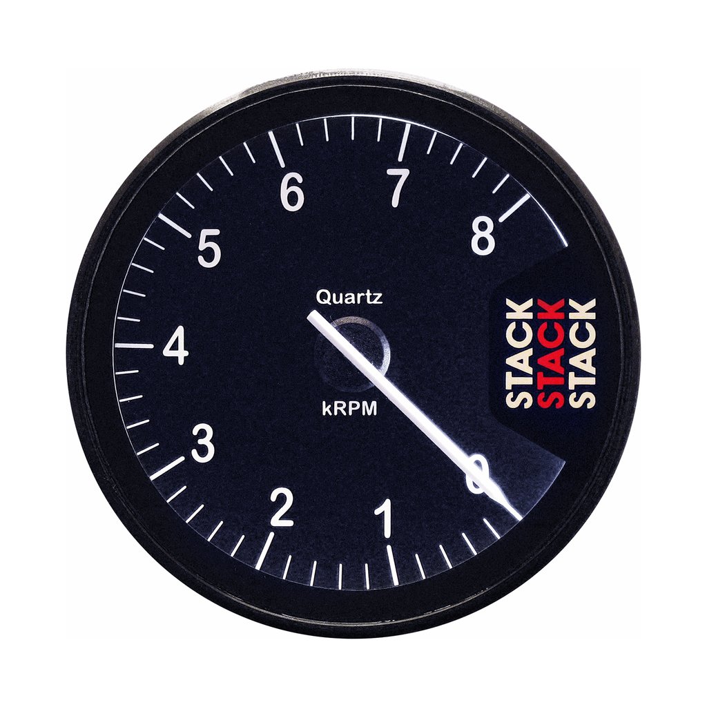 AutoMeter TACHOMETER, CLUBMAN, 80MM, BLACK, 0-8K RPM