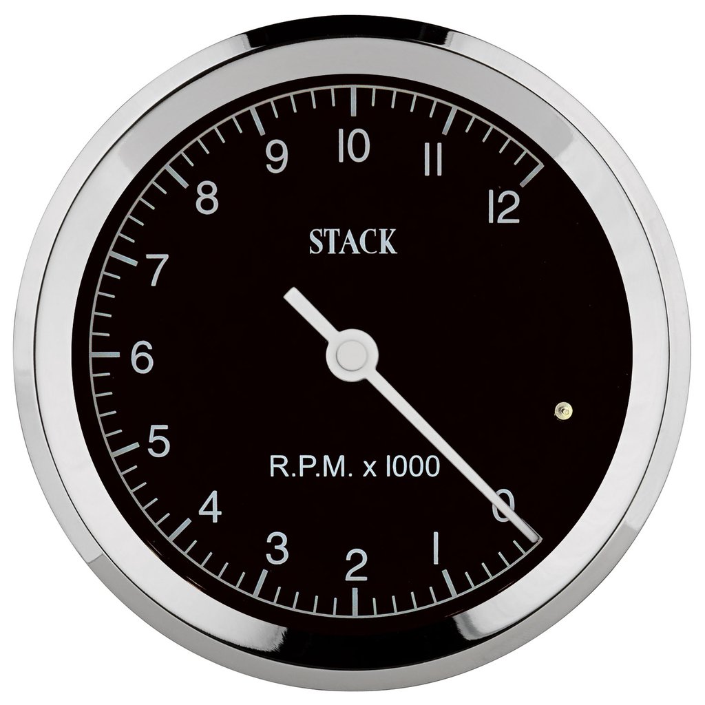 AutoMeter TACHOMETER, CLASSIC, 80MM, BLACK, 0-12K RPM