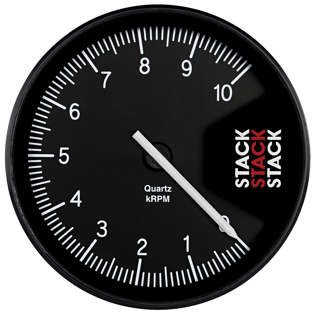 AutoMeter TACHOMETER, PROFESSIONAL, ACTION REPLAY, 125MM, BLK, 0-10K RPM