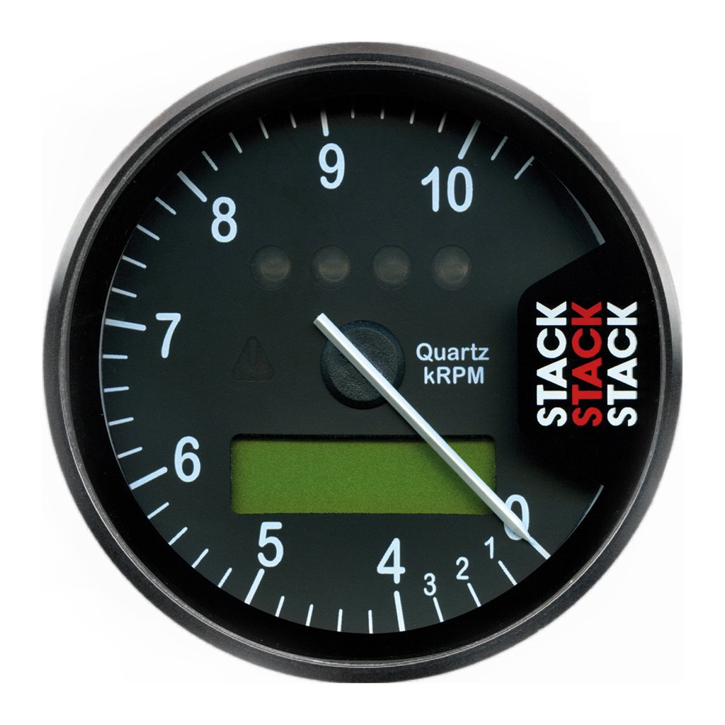 AutoMeter DISPLAY TACHOMETER, BLACK, 0-4-10.5K RPM