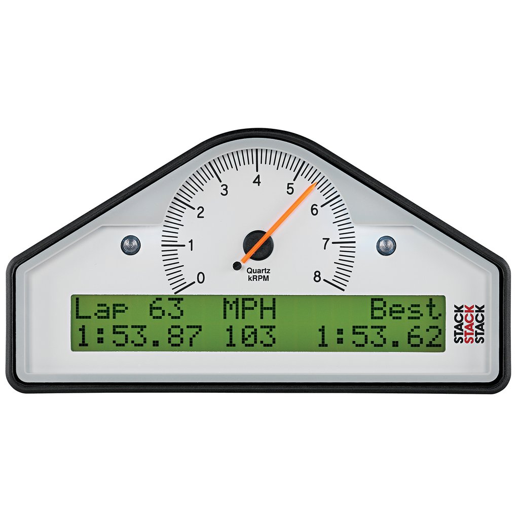 AutoMeter STREET DASH, WHT, 0-8K RPM (PSI, DEG. F, MPH)