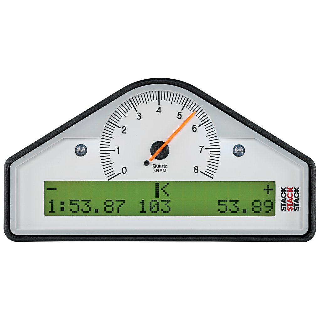 AutoMeter STREET DASH, WHT, 0-8K RPM (BAR, DEG. C, KM/H)
