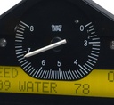 AutoMeter ACTION REPLAY DASH, BLK, 0-3-8K RPM INVERT (PSI, DEG. F, MPH)