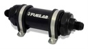Fuelab 82821-1: 828 Series In-Line Fuel Filter with 5" Element Long Length