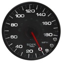AutoMeter 5" SPEEDOMETER, 0-180 MPH, ELECTRIC, SPEK-PRO, BLACK DIAL, BLACK BEZEL, CLEAR LENS