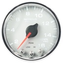 AutoMeter 2-1/16" NITROUS PRESSURE, 0-1600 PSI, STEPPER MOTOR, SPEK-PRO, WHITE DIAL, CHROME BEZEL, CLEAR LENS