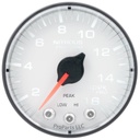 AutoMeter 2-1/16" NITROUS PRESSURE, 0-1600 PSI, STEPPER MOTOR, SPEK-PRO, WHITE DIAL, BLACK BEZEL, FLAT ANTIGLARE LENS