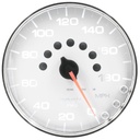 AutoMeter 5" SPEEDOMETER, 0-180 MPH, ELECTRIC, SPEK-PRO, WHITE DIAL, CHROME BEZEL, CLEAR LENS