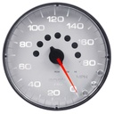 AutoMeter 5" SPEEDOMETER, 0-180 MPH, ELECTRIC, SPEK-PRO, WHITE DIAL, BLACK BEZEL, FLAT ANTIGLARE LENS