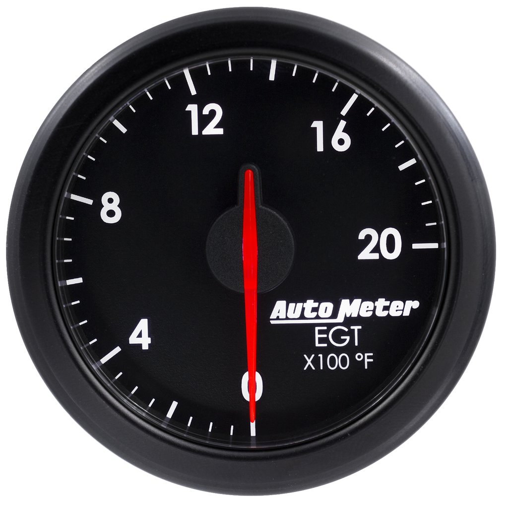 AutoMeter 2-1/16" E.G.T, 0-2000 °F, AIR-CORE, AIRDRIVE, BLACK