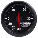 AutoMeter 2-1/16" BOOST/VAC, 30 IN HG/30 PSI, AIR-CORE, AIRDRIVE, BLACK