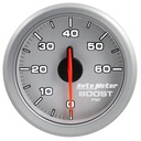 AutoMeter 2-1/16" BOOST, 0-60 PSI, AIR-CORE, AIRDRIVE, SILVER