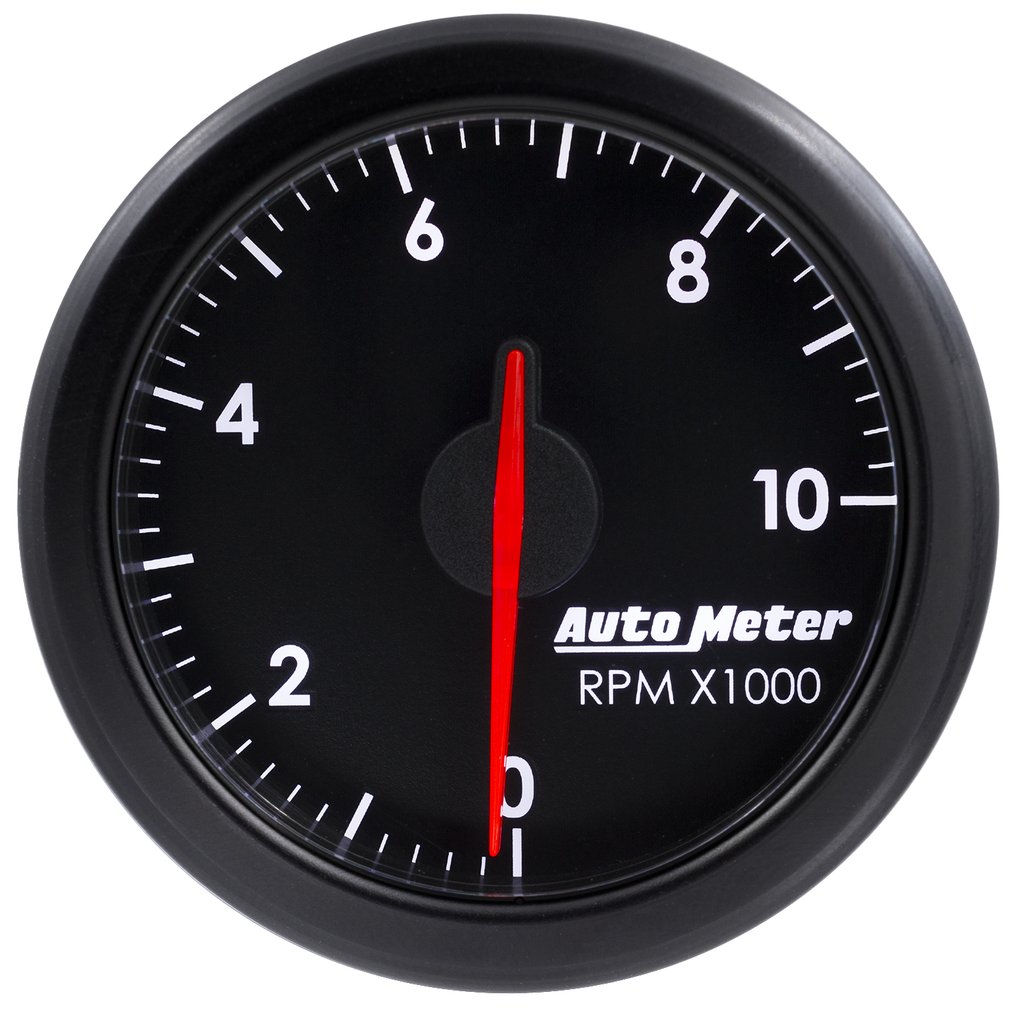 AutoMeter 2-1/16" TACH, 0-10,000 RPM, AIR-CORE, AIRDRIVE, BLACK