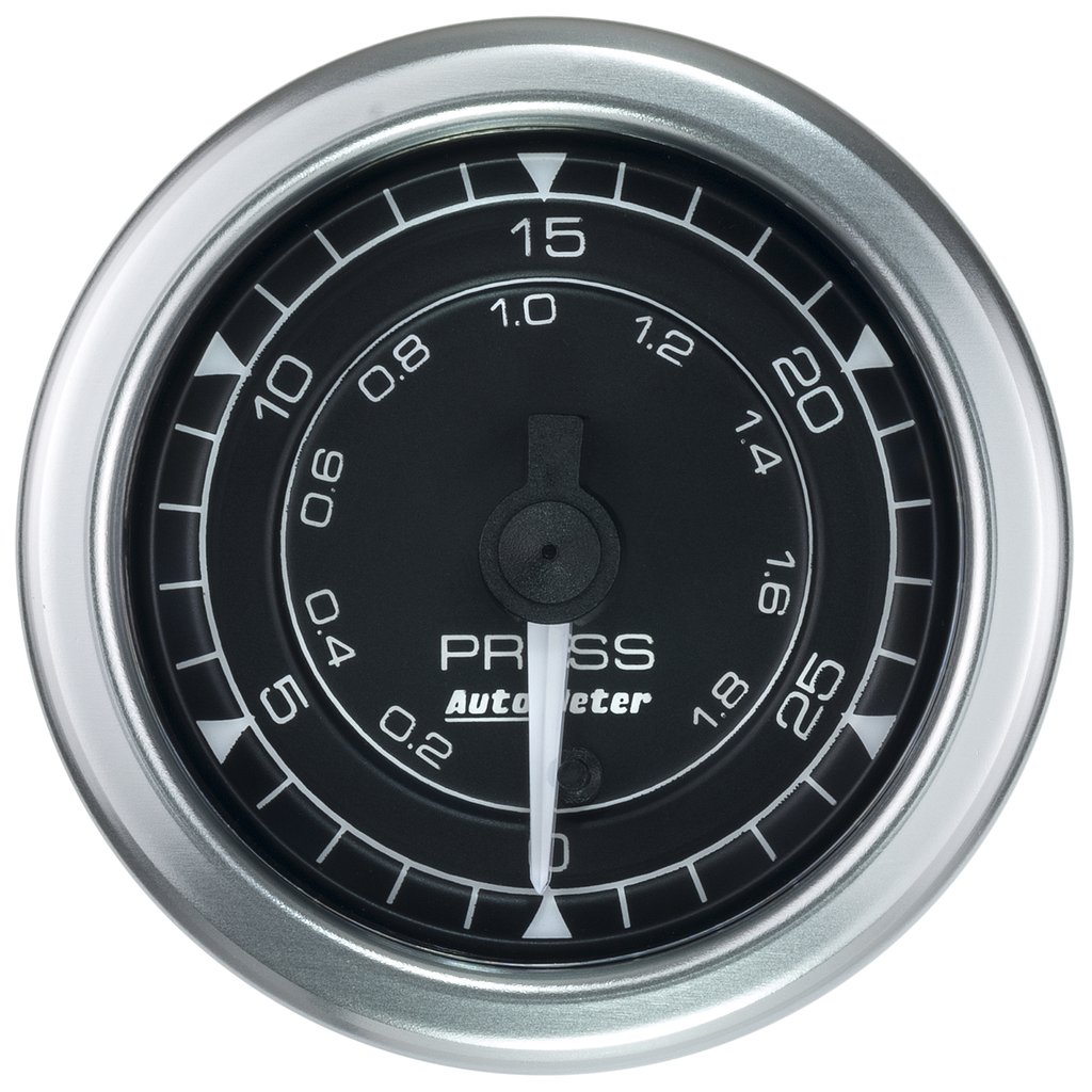AutoMeter 2-1/16" PRESSURE, 0-30 PSI, STEPPER MOTOR, CHRONO