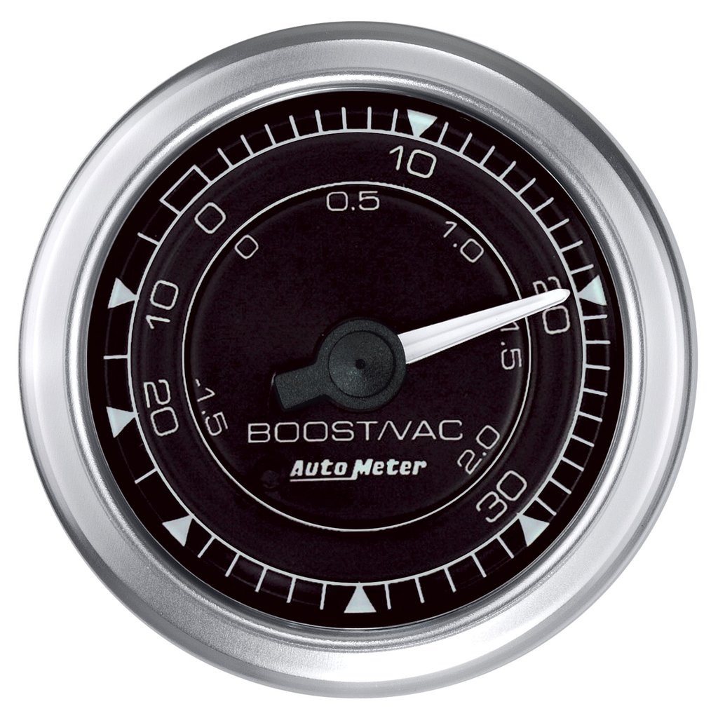AutoMeter 2-1/16" BOOST/VACUUM, 30 IN HG/30 PSI, CHRONO