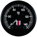 AutoMeter OIL TEMP, PRO-CONTROL, 52MM, BLK, 40-140 °C, 1/8" NPTF MALE