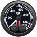 AutoMeter EXHAUST GAS TEMP, PRO-CONTROL, 52MM, BLK, 0-1100 °C