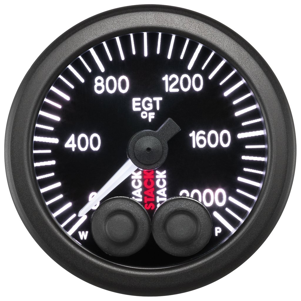 AutoMeter EXHAUST GAS TEMP, PRO-CONTROL, 52MM, BLK, 0-2000 °F