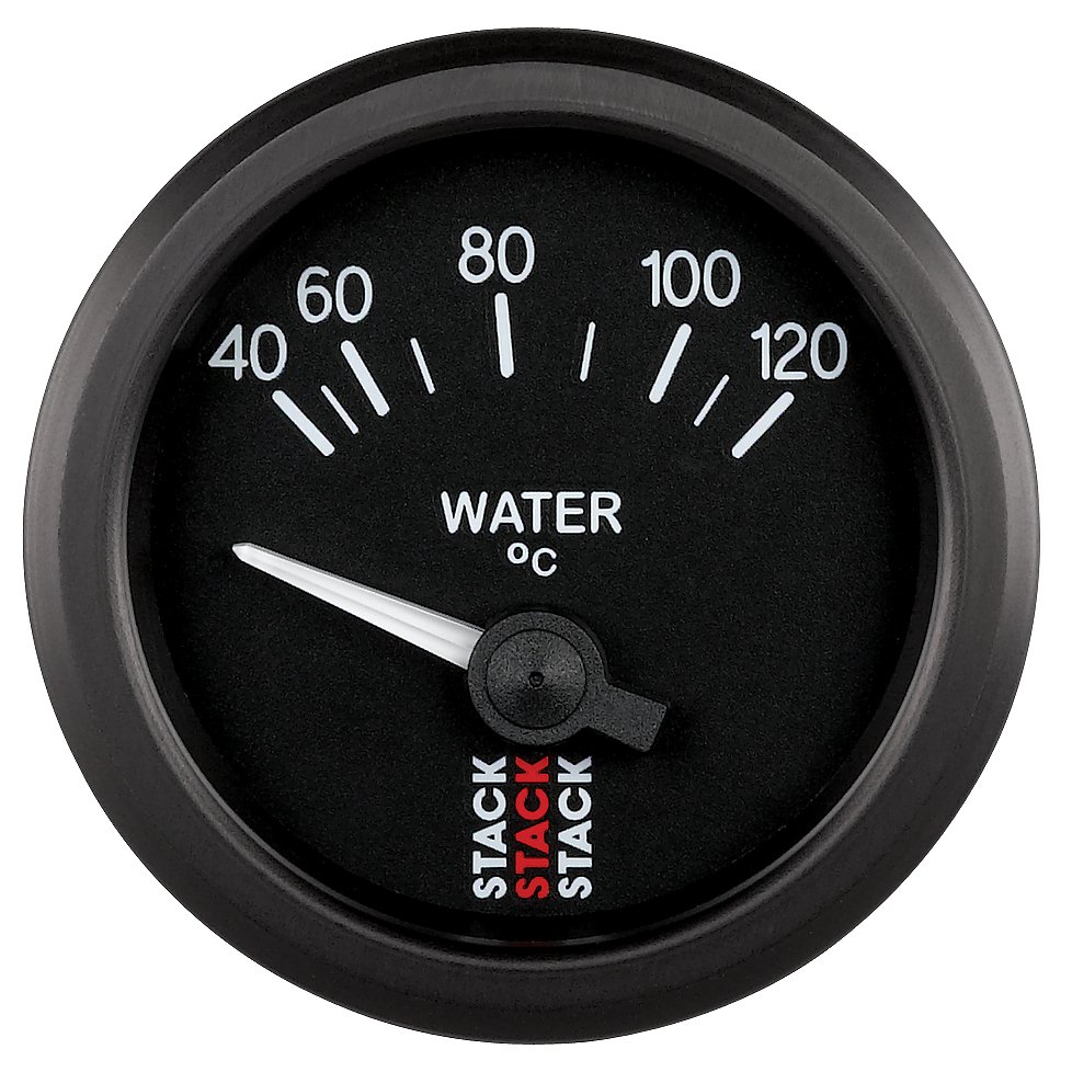 AutoMeter WATER TEMP, ELECTRIC, 52MM, BLK, 40-120 °C, M10 MALE