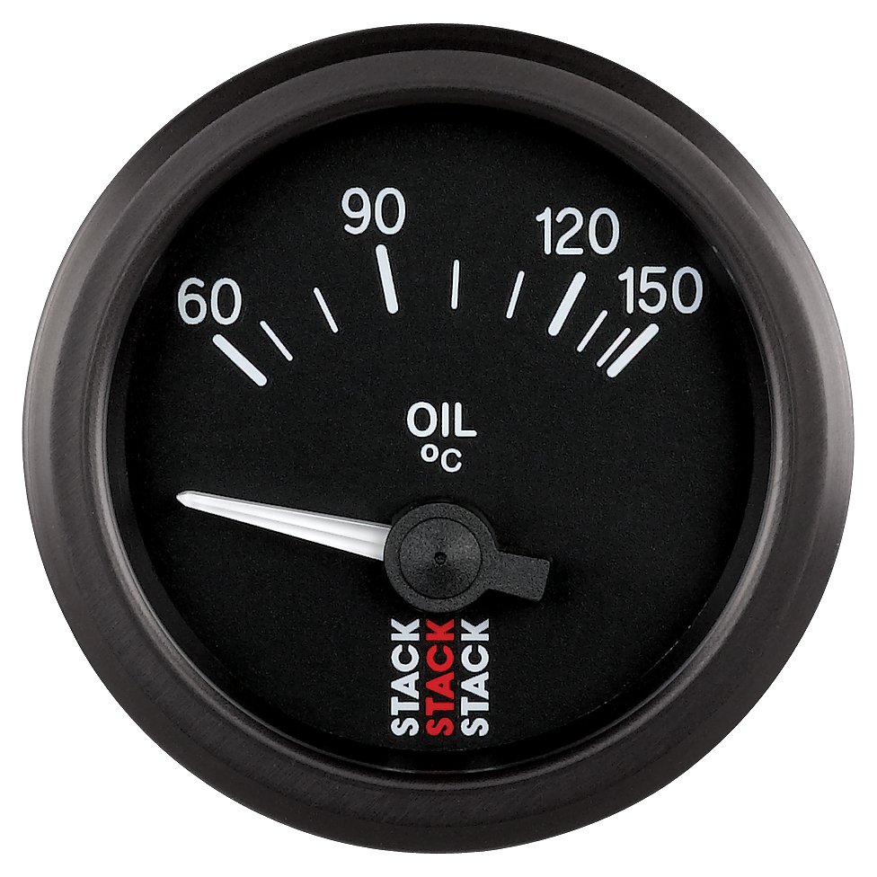 AutoMeter OIL TEMP, ELECTRIC, 52MM, BLK, 60-150 °C, AIR-CORE, M10 MALE