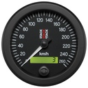 AutoMeter 88MM SPEEDOMETER, 0-260 KM/H, STACK BLK