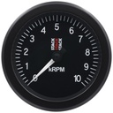 AutoMeter TACHOMETER, SPORT, 88MM, BLACK, 0-10K RPM