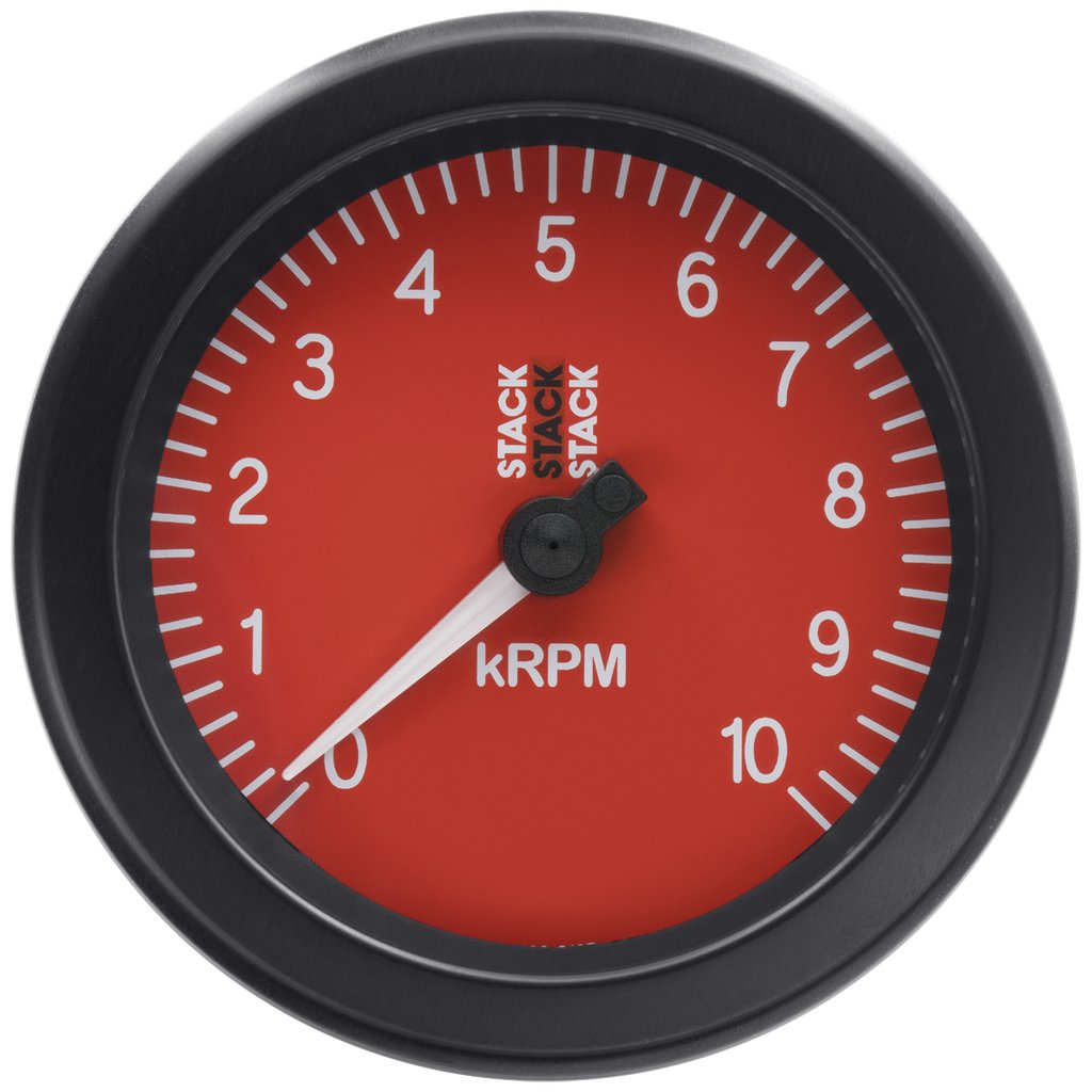 AutoMeter TACHOMETER, SPORT, 88MM, RED, 0-10K RPM