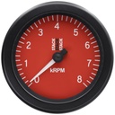 AutoMeter TACHOMETER, SPORT, 88MM, RED, 0-8K RPM