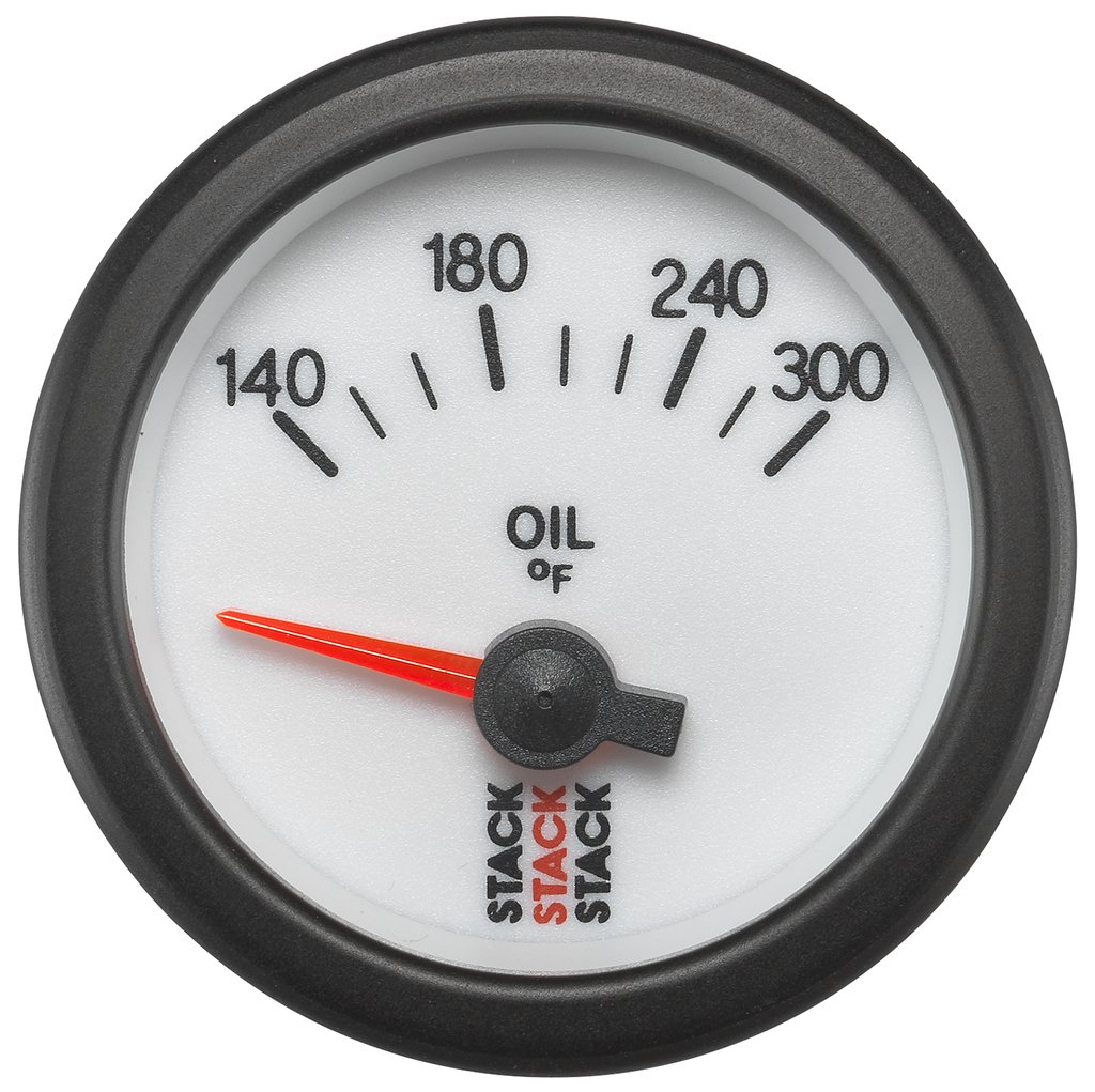 AutoMeter OIL TEMP, ELECTRIC, 52MM, WHT, 140-300 °F, AIR-CORE, 1/8" NPTF