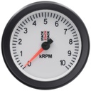 AutoMeter TACHOMETER, SPORT, 88MM, WHITE, 0-10K RPM