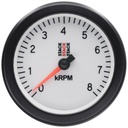 AutoMeter TACHOMETER, SPORT, 88MM, WHITE, 0-8K RPM
