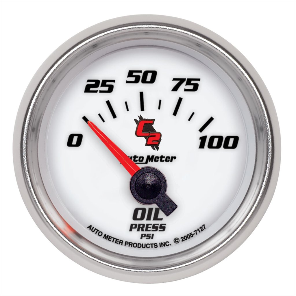 AutoMeter 2-1/16" OIL PRESSURE, 0-100 PSI, AIR-CORE, C2