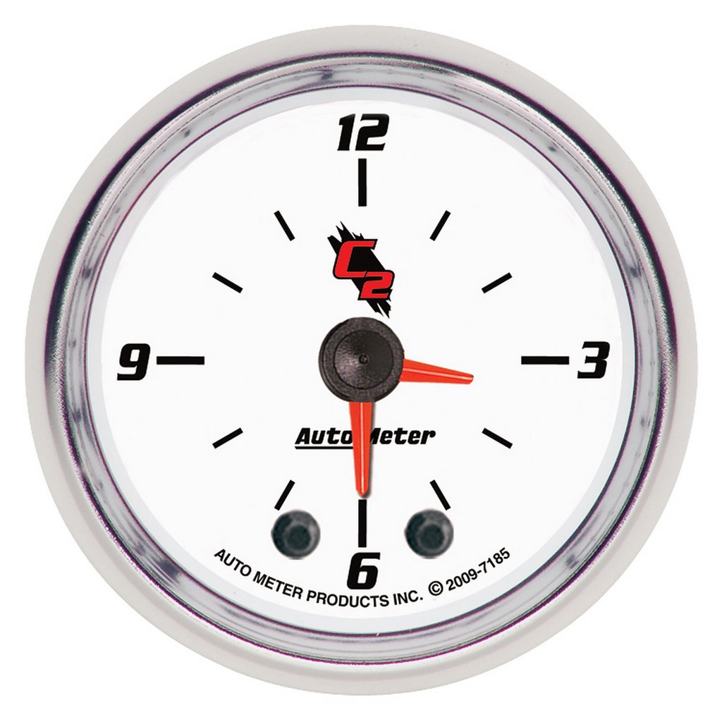AutoMeter 2-1/16" CLOCK, 12 HOUR, C2