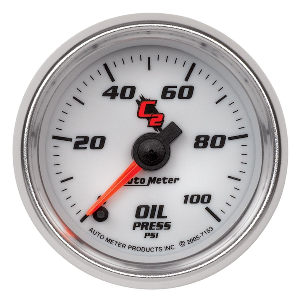 AutoMeter 2-1/16" OIL PRESSURE, 0-100 PSI, STEPPER MOTOR, C2