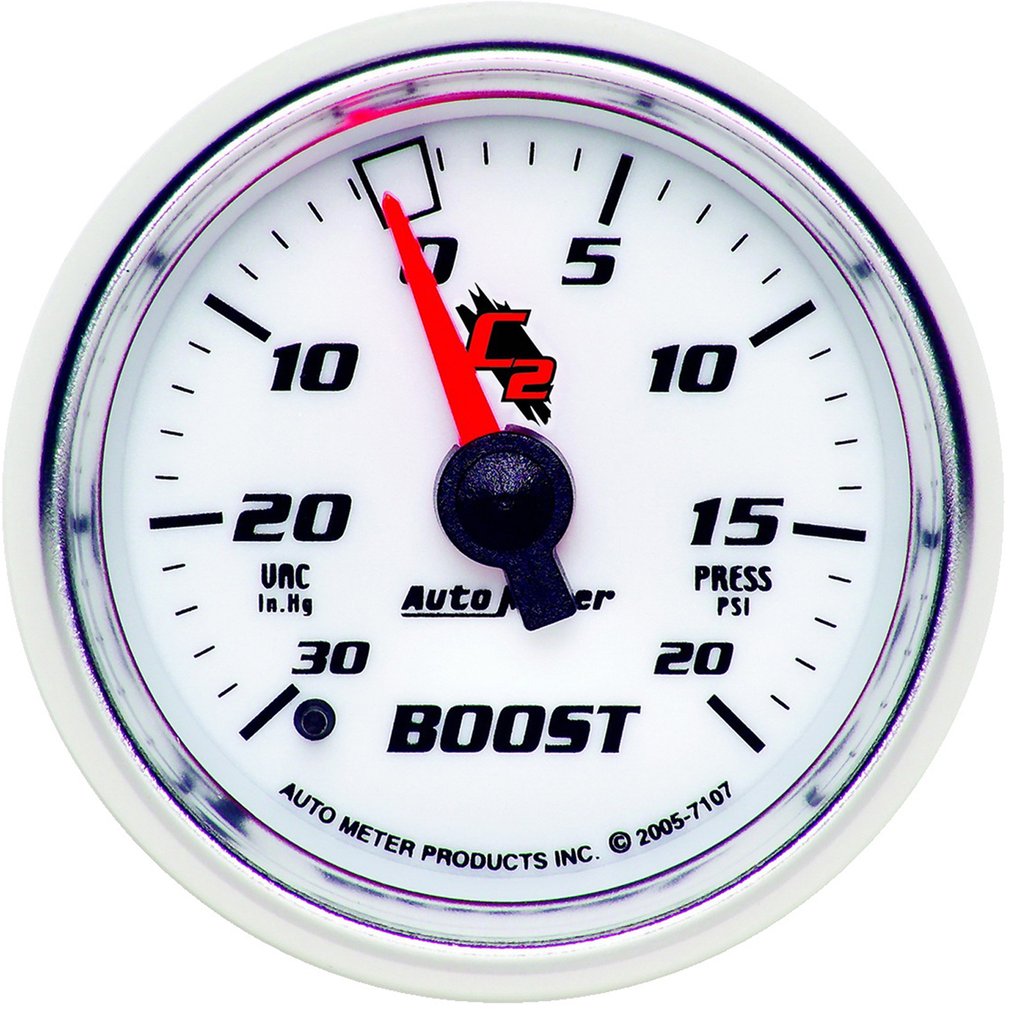 AutoMeter 2-1/16" BOOST/VACUUM, 30 IN HG/20 PSI, MECHANICAL, C2