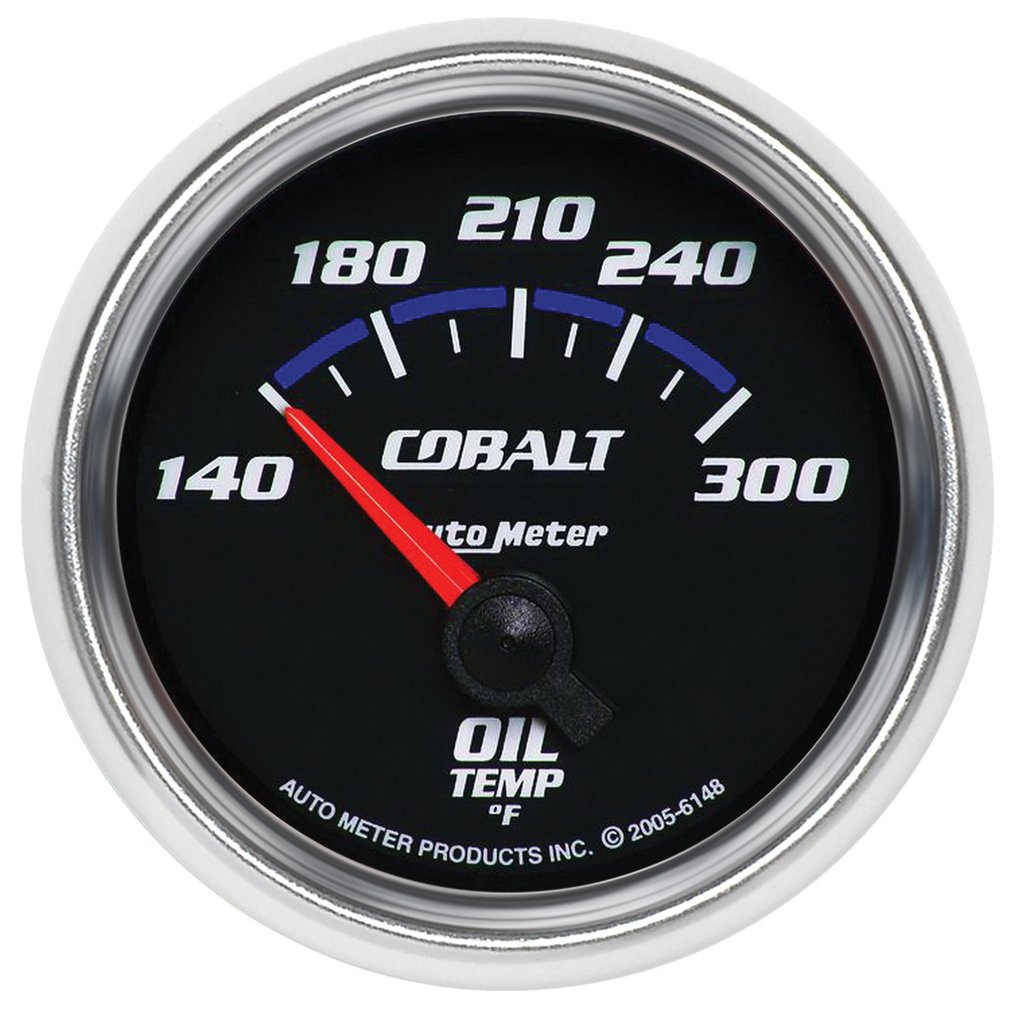 AutoMeter 2-1/16" OIL TEMPERATURE, 140-300 °F, AIR-CORE, COBALT