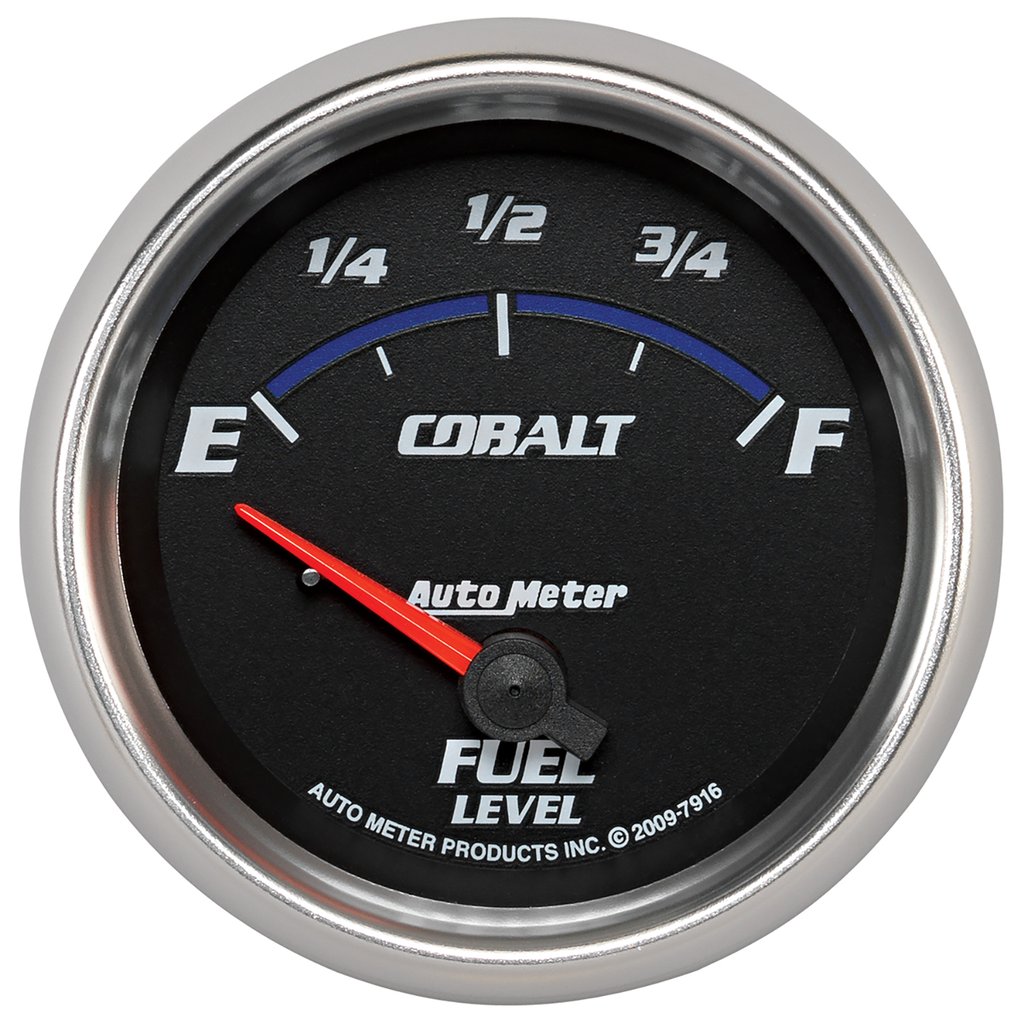 AutoMeter 2-5/8" FUEL LEVEL, 240-33 Ω, AIR-CORE, SSE, COBALT