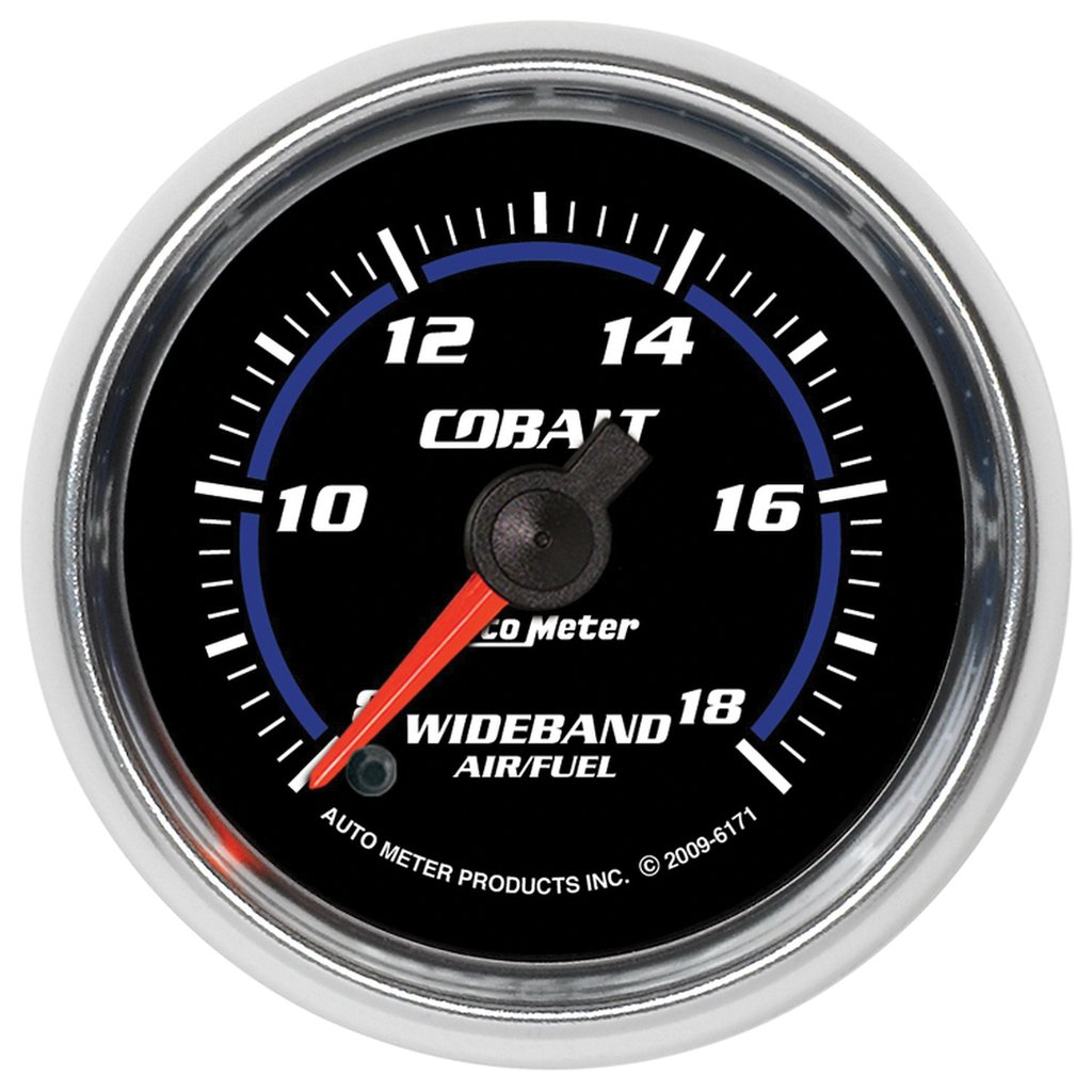 AutoMeter 2-1/16" WIDEBAND AIR/FUEL RATIO, ANALOG, 8:1-18:1 AFR, COBALT