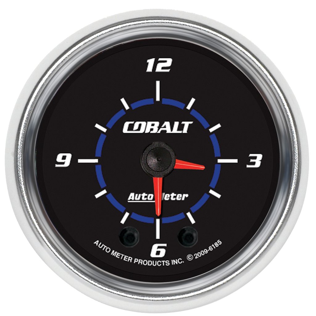 AutoMeter 2-1/16" CLOCK, 12 HOUR, COBALT