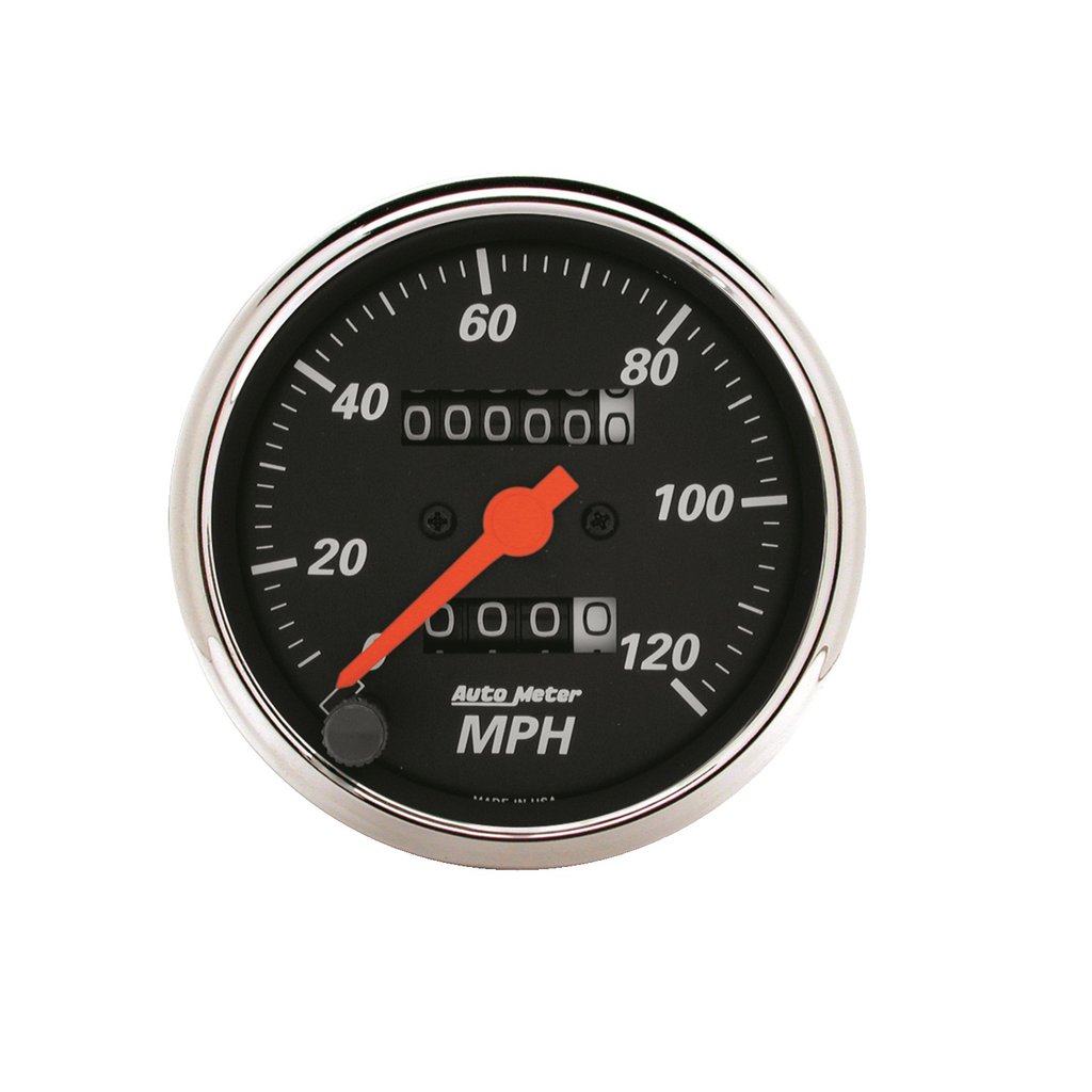 AutoMeter 3-1/8" SPEEDOMETER, 0-120 MPH, MECHANICAL, DESIGNER BLACK