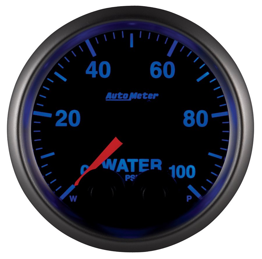 AutoMeter 2-1/16" WATER PRESSURE, 0-100 PSI, STEPPER MOTOR, ELITE
